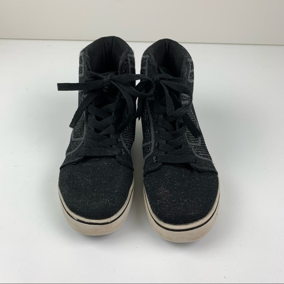 Osiris Black Sparkle Hi Top Skate Shoes size 5 - Picture 2 of 8